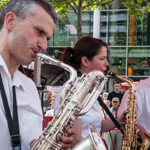 Dixieland Festival Dresden 2011 - saxophone section